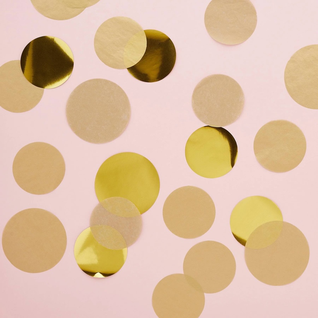 Confetti c/bar gold mine' jumbo disc