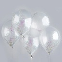 Confetti Ballons iridescent 12"  (5xpk)