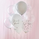 Ballon Bundle mr & mrs 12'' C/12