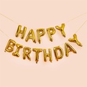 Ballon Garland gold 'happy birthday' 16''