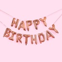 Ballon Garland rose gold 'happy birthday' 16''