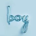 Foil Ballon blue 'boy' foil balloon 1pk