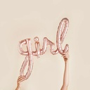 Foil Ballon rose gold 'girl'