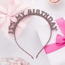 Headband rose gold birthday
