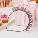 Headband rose gold birthday