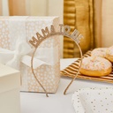 Glitter Headband gold 'mama to be' 