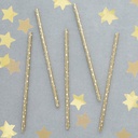 Gold Dot Paper Straws 20 pz