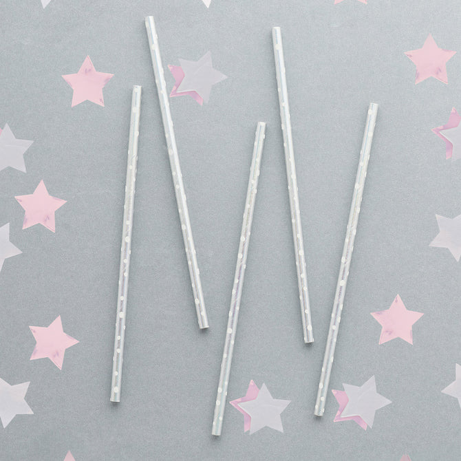 Gold Dot Paper Straws 20 pz