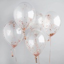 Confetti Ballons iridescent happy birthday 12" 5pk