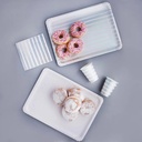 Rose Gold Striped & Spotted Paper Trays