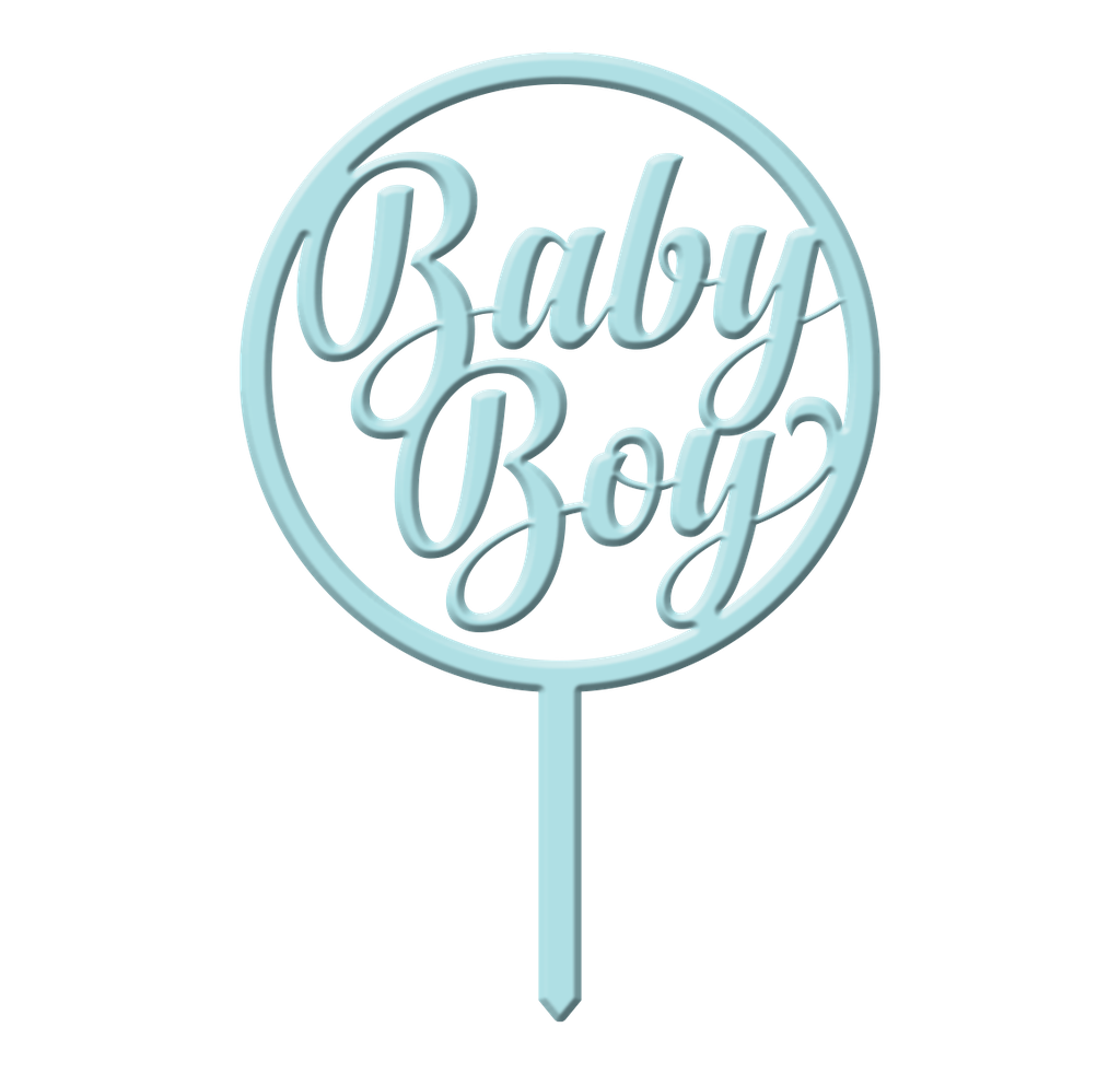 Cake Topper Espejo Baby Boy or Girl