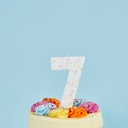 Candle giant pastel sprinkle no.7