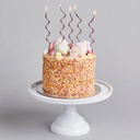 Curly Candles rose gold 12pk