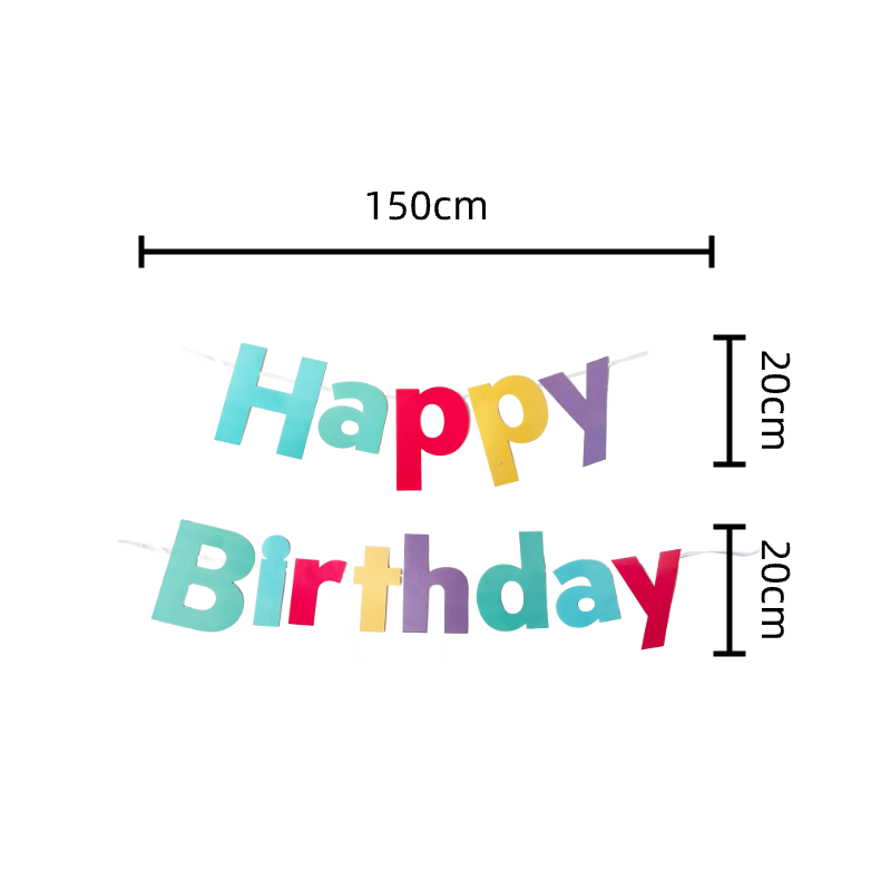 Banner Happy Bday Candy