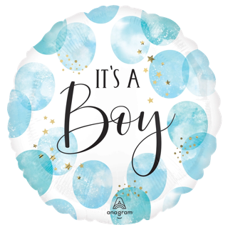 Baby Girl Blue Watercolor