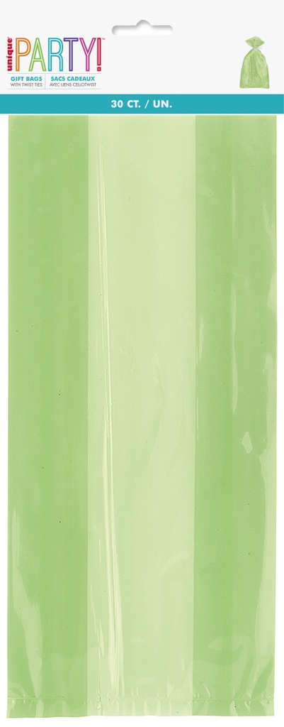 Bolsa Celofan Verde Limon C/30