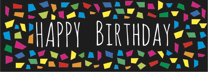36 Banner Colorful Mosaic Birthday