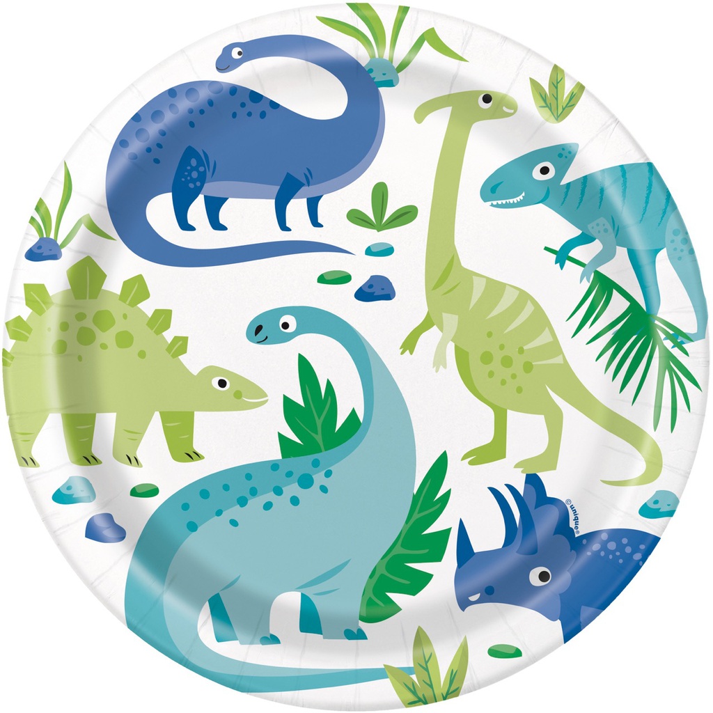 Plato 9  Blue & Green Dinosaur C/8
