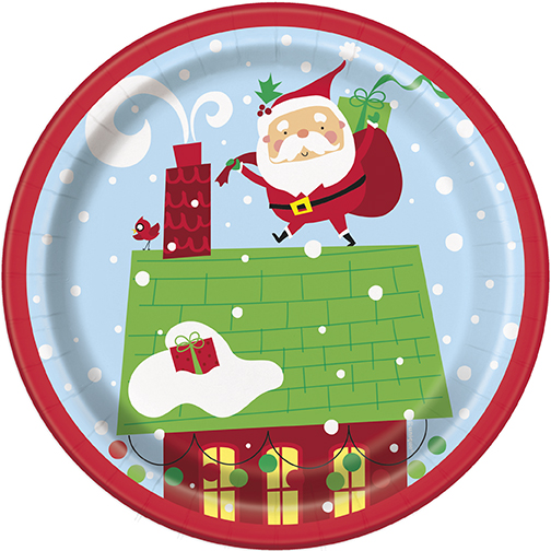 Plato 7 Colorful Santa C/8