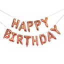Ballon Garland rose gold 'happy birthday' 16''