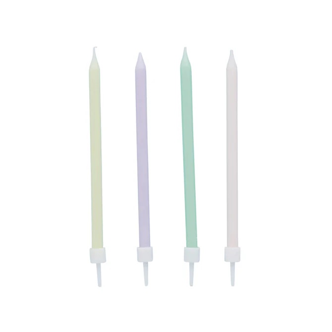 Candles pastel skinny candles C/12