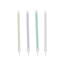 Candles pastel skinny candles C/12