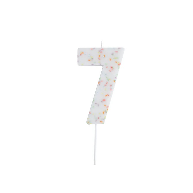 Candle giant pastel sprinkle no.7