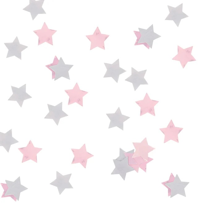 Confetti c/bar spaced out star 15g 30x29mm