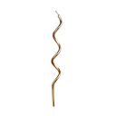 Curly candles gold C/12