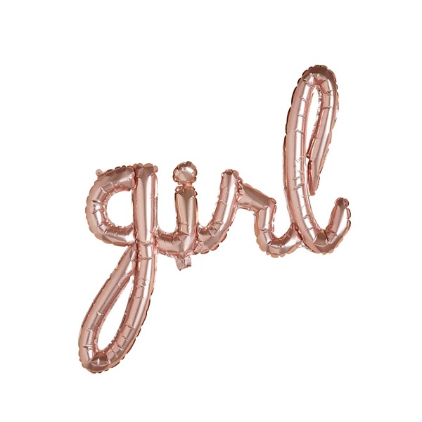 Foil Ballon rose gold 'girl'