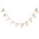 Garland rose gold heart  2m