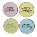 Plato 9 pastel happy birthday C/8