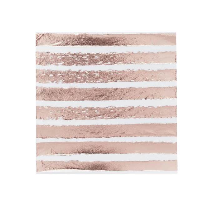 Serv. Gde Foil Rose Gold Strp C/16