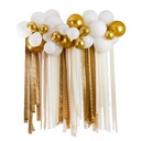 Gold Metallic Balloon & Streamer Backdrop Set
