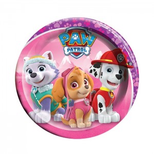 [P10.435/683] Plato 7 Paw Patrol Niña C/6