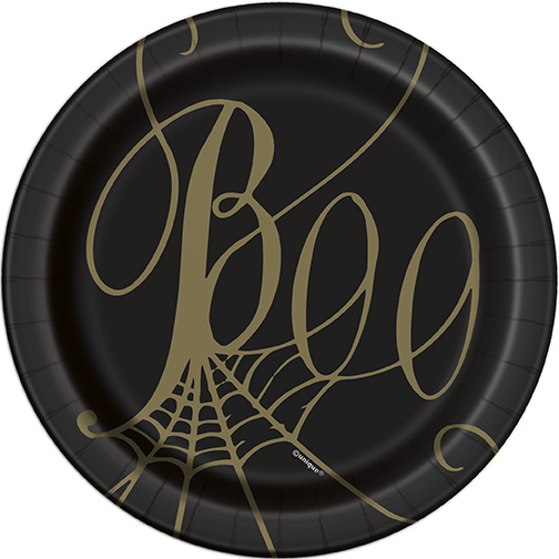 [P1.70644] Plato 9 Black & Gold Spider Web C/8