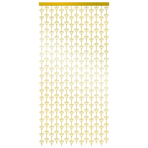 [50.5599/5] Cortina Figuras Diamante Oro
