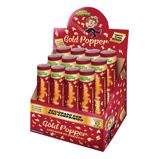 [50.5345/1] Party Popper 20cm Gold