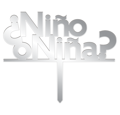 [10.8882/12 - 10.8882/13] Cake Topper Espejo Niño o Niña