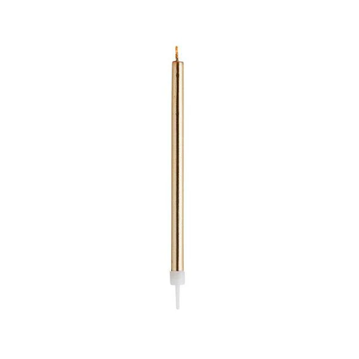 [P2.CGL216GLD] Gold Skinny Candles C/12