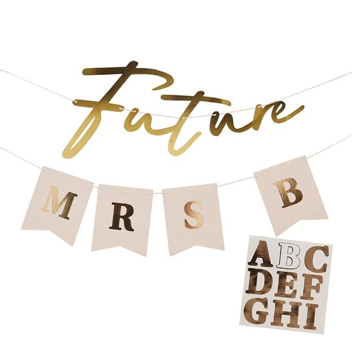 [P2.HBBT100] Banner future mrs personalised W/Stk