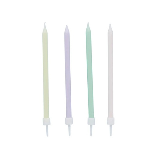 [P2.HBGP121] Candles pastel skinny candles C/12