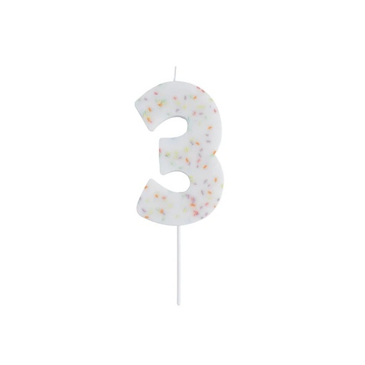[P2.HBGP128] Candles giant pastel sprinkle no.3