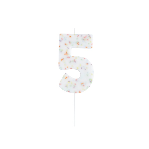 [P2.HBGP130] Candle giant pastel sprinkle no.5