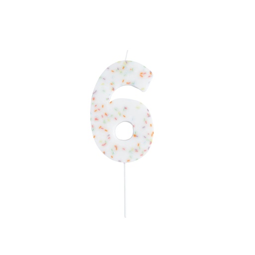[P2.HBGP131] Candle giant pastel sprinkle no.6