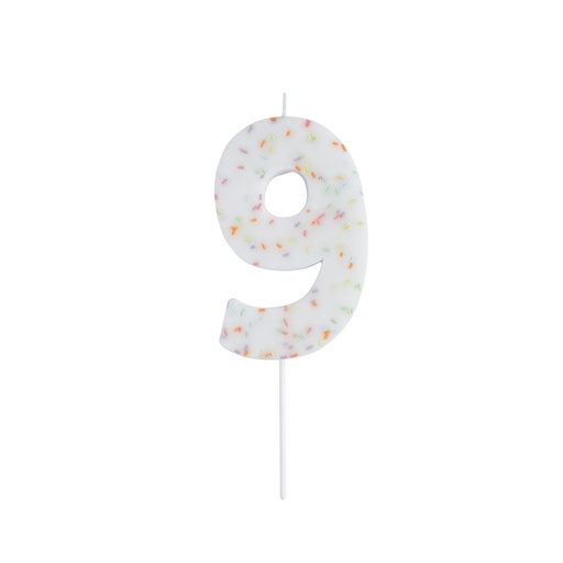 [P2.HBGP134] Candle giant pastel sprinkle no.9