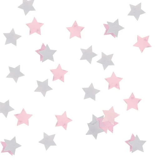 [P2.HBCB106] Confetti c/bar spaced out star 15g 30x29mm