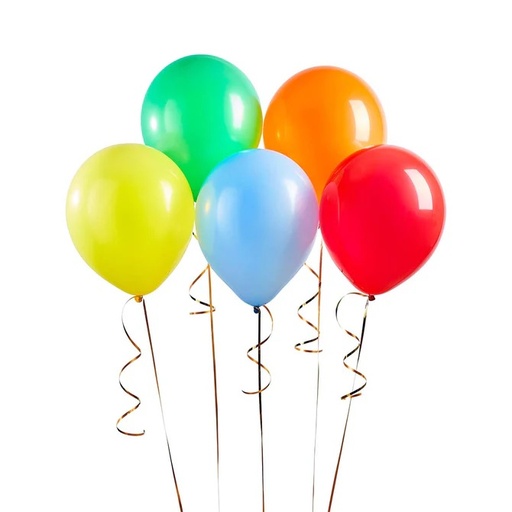 [P2.HBMM359] Rainbow 12" Balloons 5pz