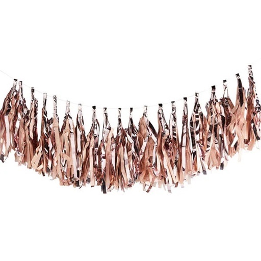 [P2.RG014] Rose Gold Tassel Garland 3mt