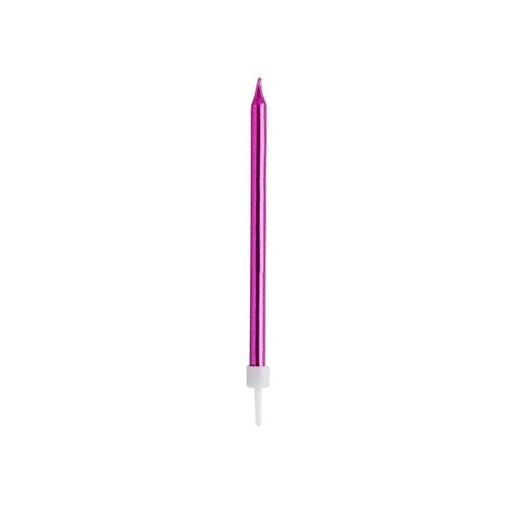 [P2.HBGP101] Hot Pink Skinny Candles 12 pz